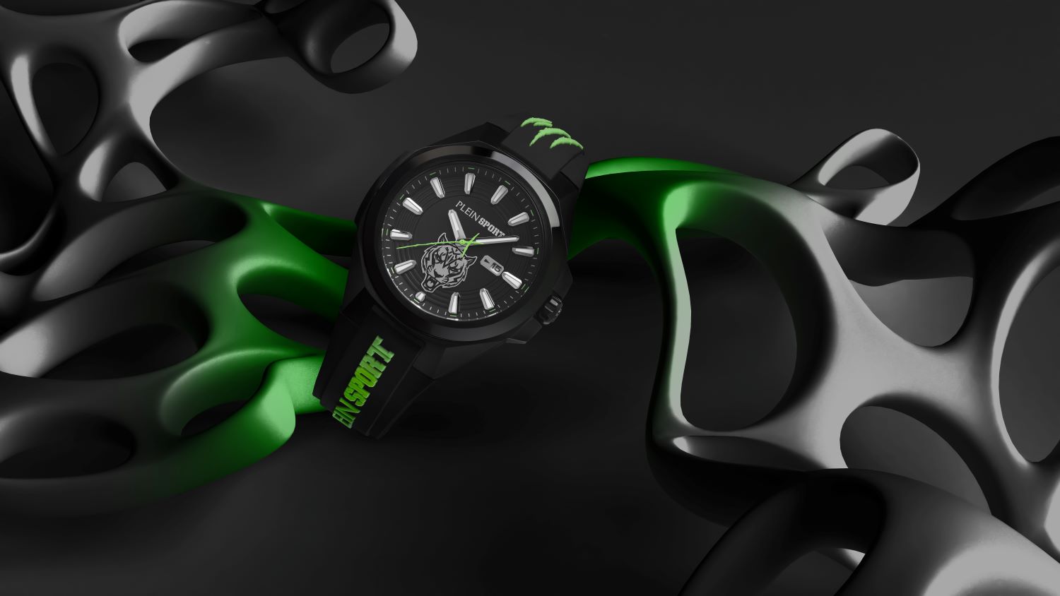 Plein Sport TIGERMASTER – Orologio Uomo Quarzo 47mm Cassa Acciaio E Silcone - 2